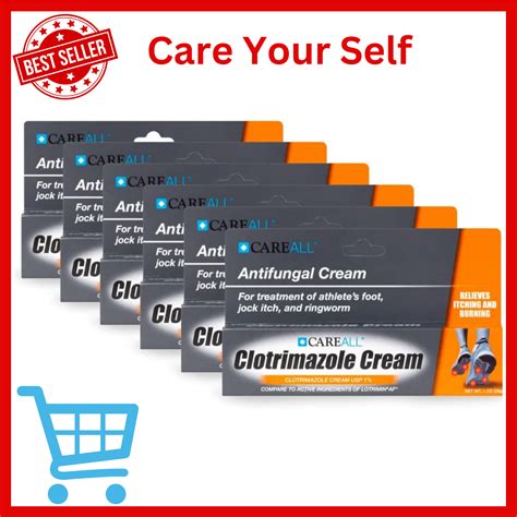 Careall Anti Fungal Cream 1 Usp 6 Pack 1oz Each Exp 2024 La Paz