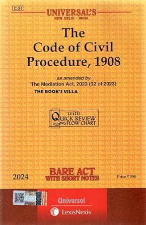 Buy The Code Of Civil Procedure 1908 Bare Act Latest 2024 EDITION