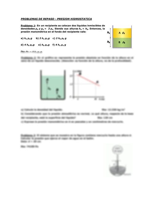 Solution Problemas Hidrost Tica De Repaso Studypool