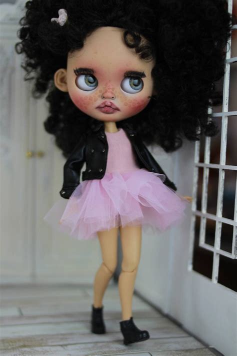 Blythe Custom Doll Ooak Blythe Dollblythe African Hair Etsy