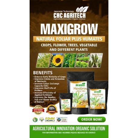 CHC AGRITECH MAXIGROW JAPANESE TECHNOLOGY Shopee Philippines