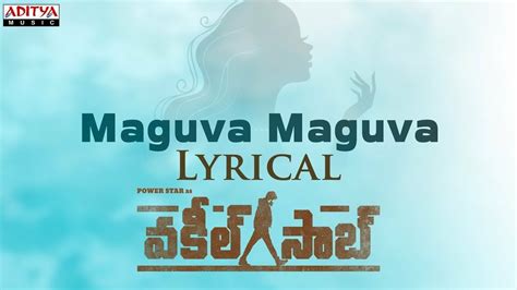 Maguva Maguva Song With Lyrics Vakeel Saab Movie Songs Power Star