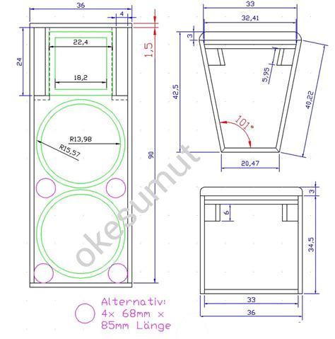 Desain Skema Box Speaker Mini Scoop Ukuran 18inch Artofit