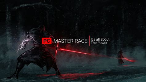 Hd Wallpaper Pc Master Race Wallpaper Pc Gaming Sith Text Communication Wallpaper Flare