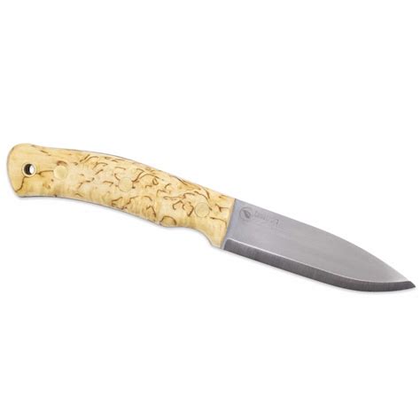 Casstr M No Swedish Forest Knife Curly Birch Sleipner