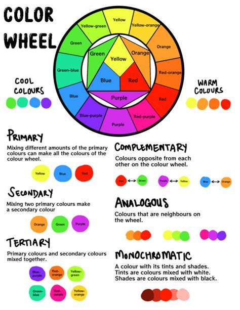 COLOR WHEEL LAMINATED CHART Lazada PH