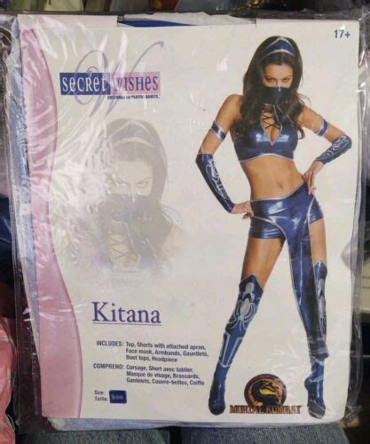 Secret Wishes Mortal Kombat Kitana Costume M Ebay