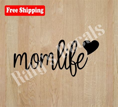 Mom Life Vinyl Decal Sticker Iphone Ipod Tablet Car Window Laptop Wall