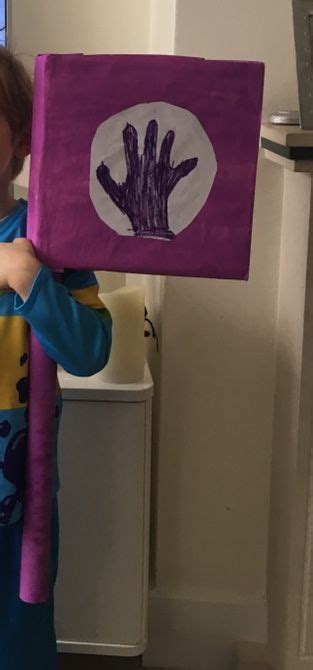 Home made Horrid Henry Purple Hand Gang flag | Purple hands, Flag ...