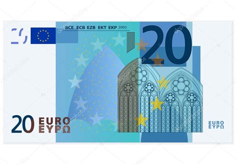 Billete De Veinte Euros Vector De Stock Por Julydfg