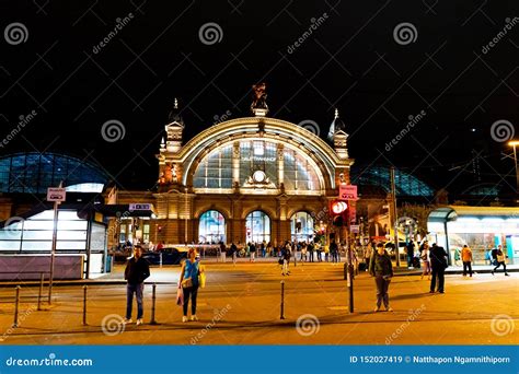 FRANKFURT, GERMANY - SEP 3 2018. Facade of Frankfurt Central Train ...