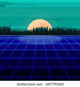 Illustration Pixel Art City Pixel Art Stock Vector (Royalty Free ...