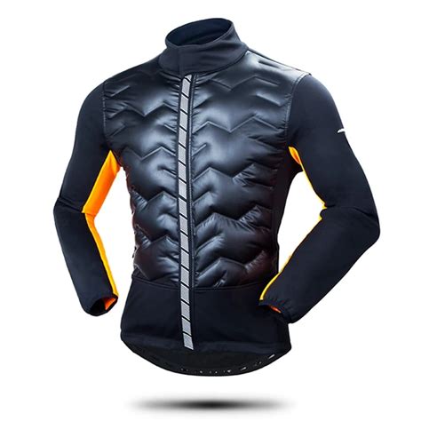 Winter Windproof Thermal Cycling Jacket Jersey Warm Long Down Cotton