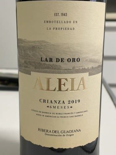 2019 López Morenas Aleia Lar de Oro Crianza 6 Meses Vivino US