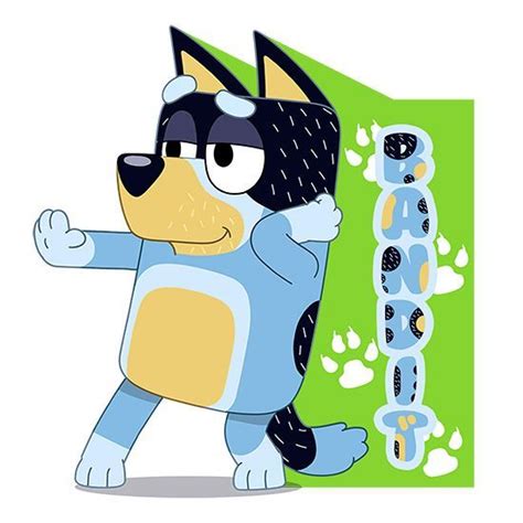 Bandit Heeler Is Bluey Dad Bandit Happy Cartoon Heeler