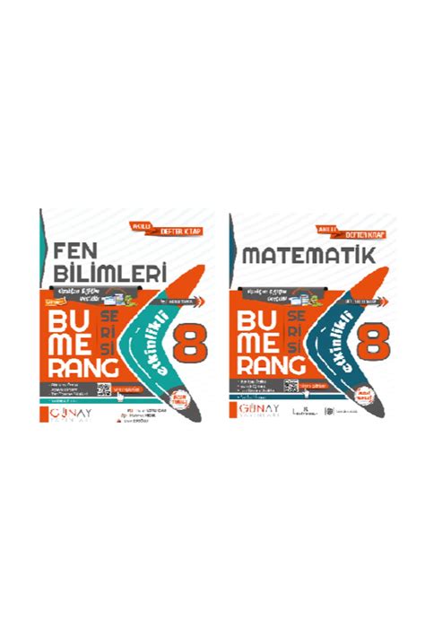 Günay Yayınları 8 Sınıf Bumerang Serisi Fen Bilimleri Matematik Konu