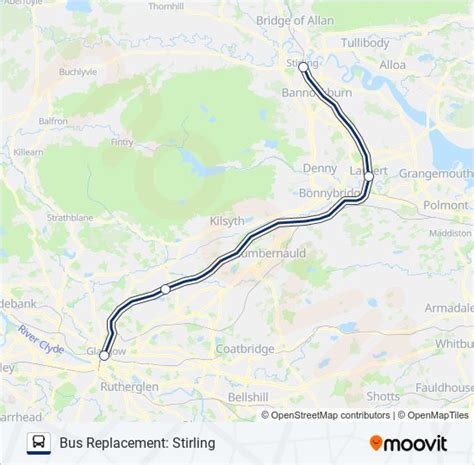 Scotrail Route Schedules Stops Maps Bus Replacement Stirling