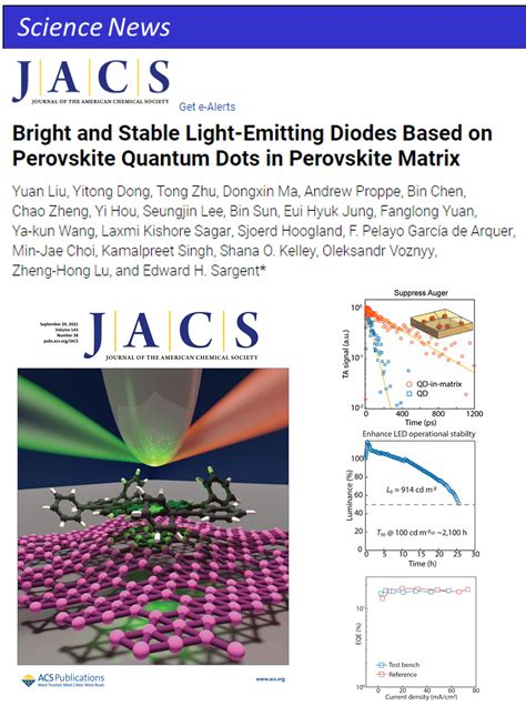 科学新知：2021 Jacs 量子点qd发威，半衰期增强100倍的高性能发光二极管 胜焱电子科技 光焱科技 Enlitech