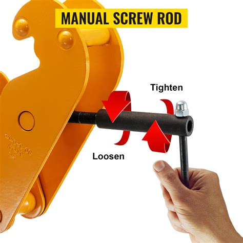 Vevor 2200lbs1ton Capacity Beam Clamp I Beam Lifting Clamp 3inch 9inch