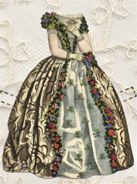 A Drawing Of A Woman In A Dress With Flowers On It S Chest And Shoulders