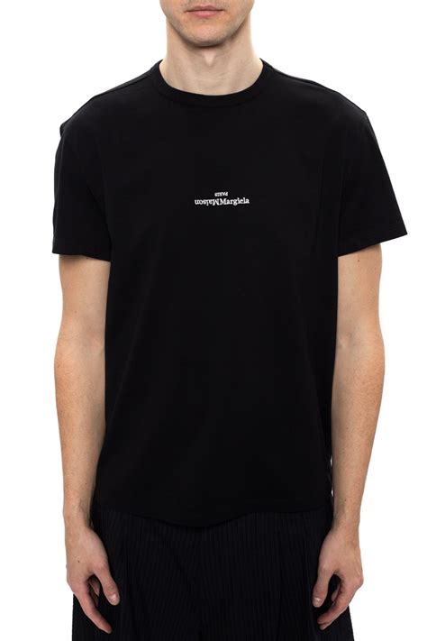 Black T-shirt with logo Maison Margiela - Vitkac GB