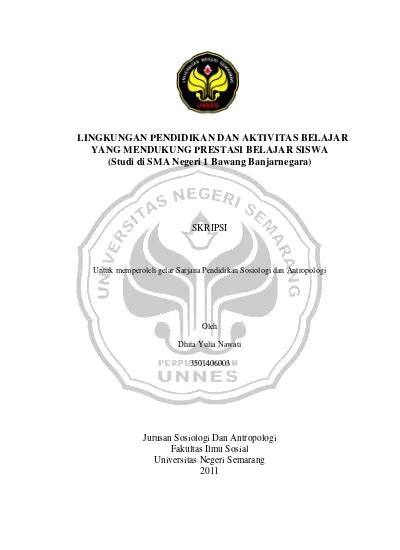 Top Pdf Uji Linearitas Lingkungan Belajar Dengan Prestasi Belajar