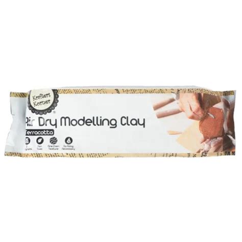 2kg Air Dry Modelling Clay Terracotta Non Toxic Craft Art Moulding