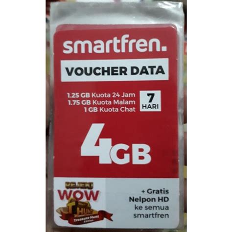 Jual Voucher Smartfren 4gb 7hari Shopee Indonesia