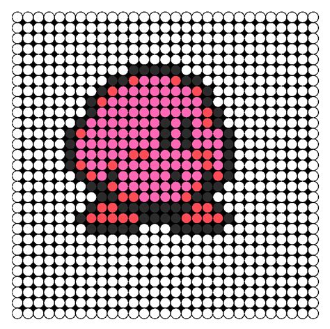 Bit Kirby Pixel Art Grid