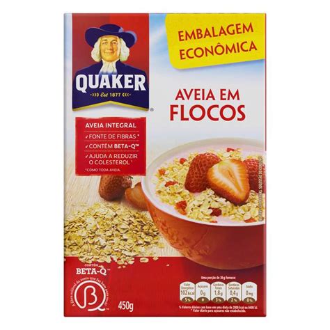 AVEIA FLOCOS QUAKER UN 450G Hernandes