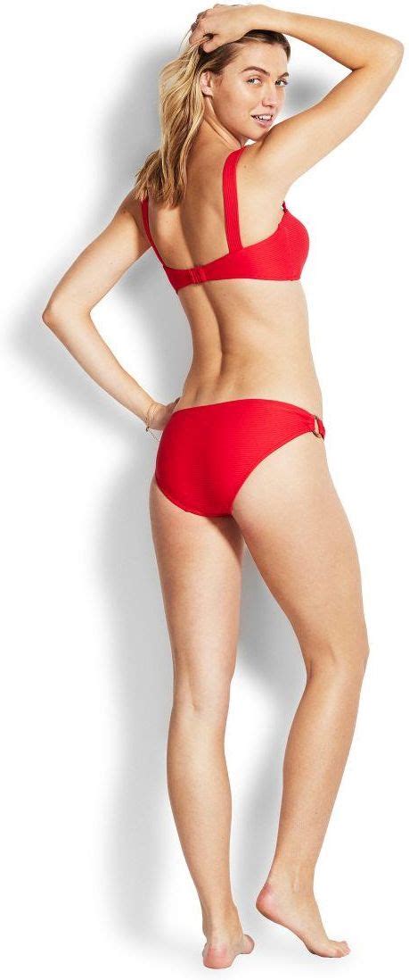 D Od Bikini Seafolly Summersea Ring Side Hipster Czerwony Ceny I Opinie Ceneo Pl