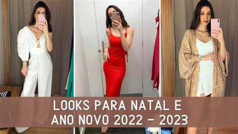 Provando Looks Lindos De Natal E Ano Novo Youtube