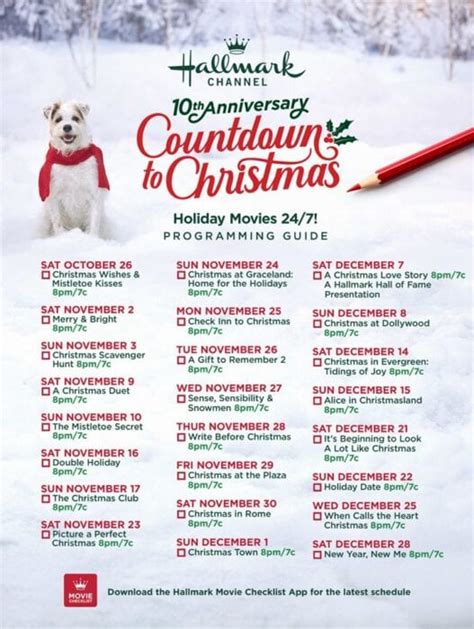 Hallmark's Entire Christmas Movie Schedule Is Here And It's Starting ...