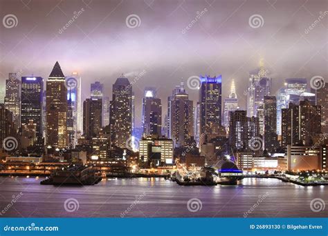 New York night view stock photo. Image of entertainment - 26893130