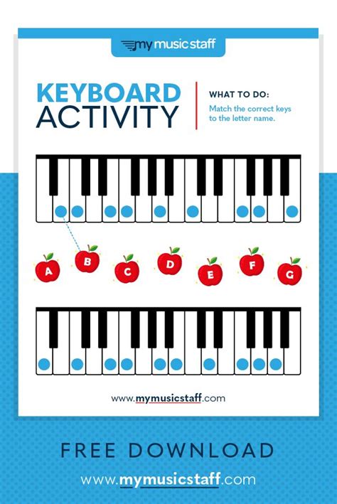 Piano keyboard activity that's great for younger beginners. Have ...