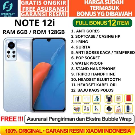 Jual INFINIX NOTE 12i 6/128 RAM 6GB ROM 128GB GARANSI RESMI | Shopee ...