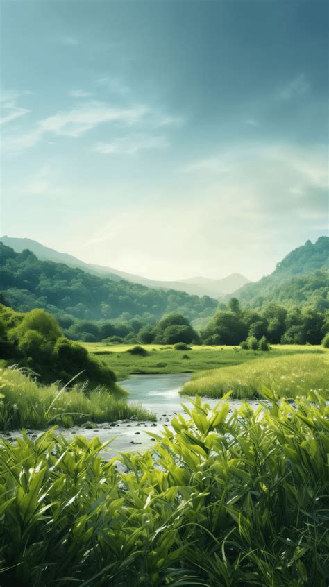 4K Nature Wallpapers for iPhone and Samsung - River Landscape Painting