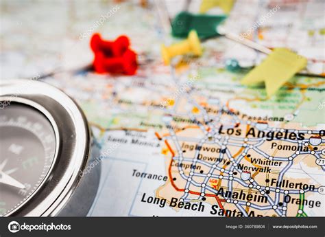 Los Angeles Usa Map Travel Background Stock Photo by ©aallm 360789804