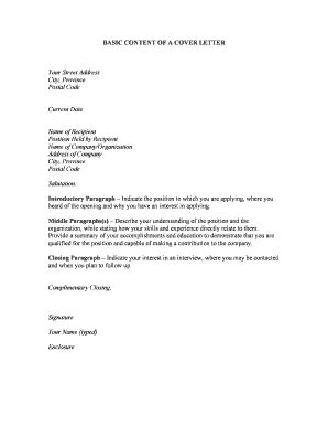 Co Op Cover Letter Example Complete With Ease Airslate Signnow