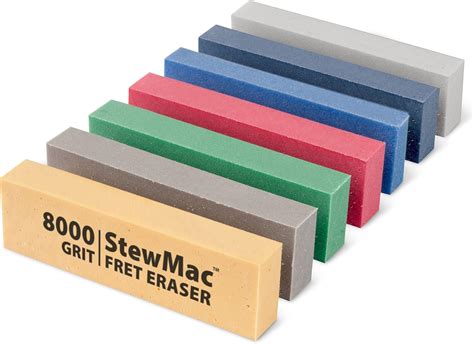 Stewmac Fret Erasers Abrasive Rubber Blocks For Polishing