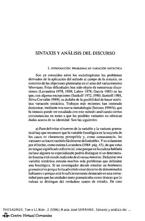 Pdf Sintaxis Y An Lisis Del Discurso Cvc Pdf Fileel An Lisis Del