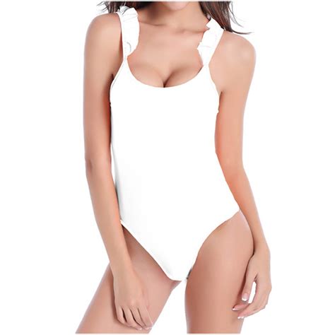 BeAi Trendy Swimsuits For Women One Piece Push Up Bikini Sets For Women Plus Size Cute Swimwear