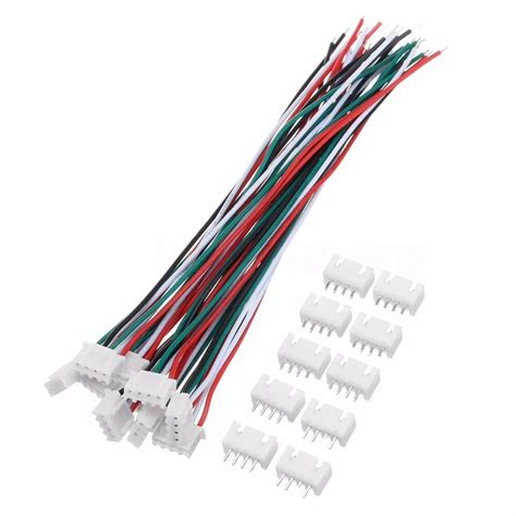 Set Mini Micro Jst Xh Mm Pin Connector Plug With Awg