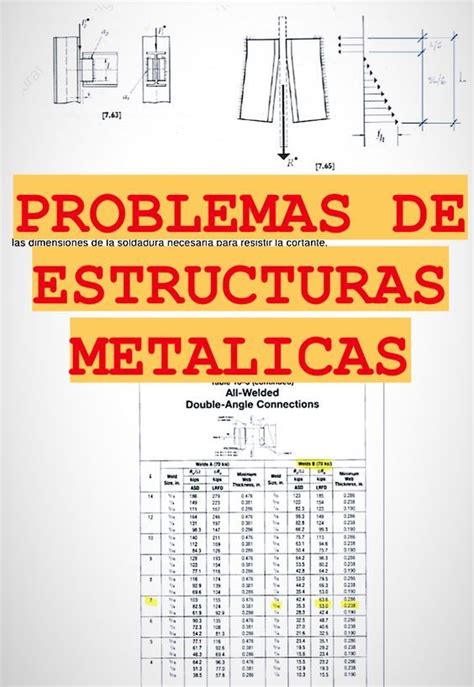 PROBLEMAS DE ESTRUCTURAS METALICAS