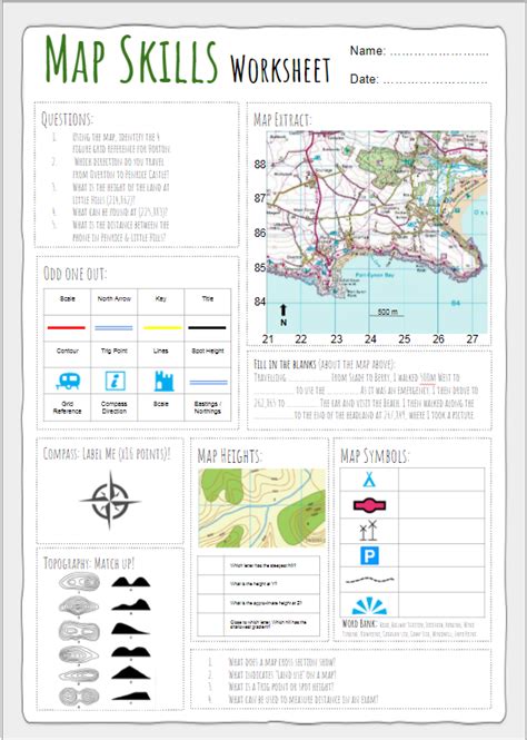 Skills Worksheet Map Skills Answer Key Fill Online Printable