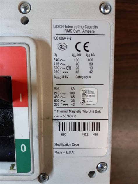 LGH3630NN+Eaton+Cutler+Hammer+L630H+600A+Frame+630A+Trip+600V+3P ...