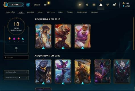 Conta Lol 18 Skins 1 Ultimate 10 Épicas 4 Legado League Of Legends