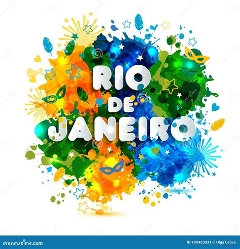 Illustration of Rio De Janeiro from Brazil Vacation on Watercolor ...