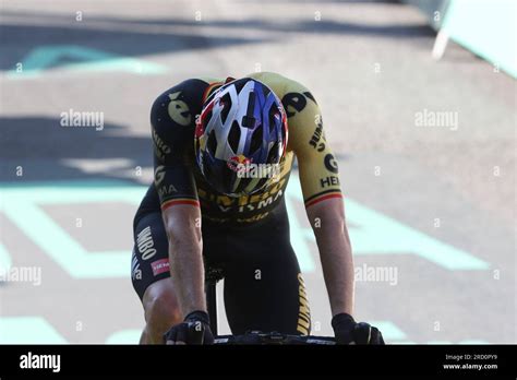 Wout Van Aert Belgium Jumbo Visma Finishes Nd Stock Photo Alamy