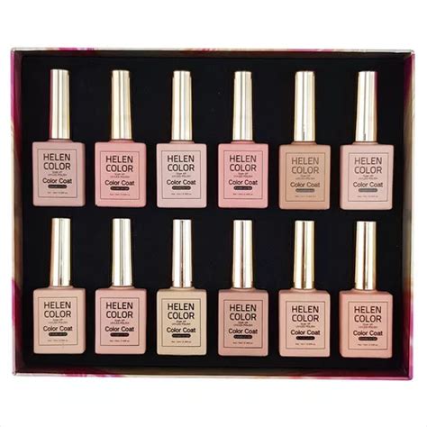 Kit Esmaltes Gel Tons De Nude Cores Helen Color Lindos Cor Nude Mercadolivre